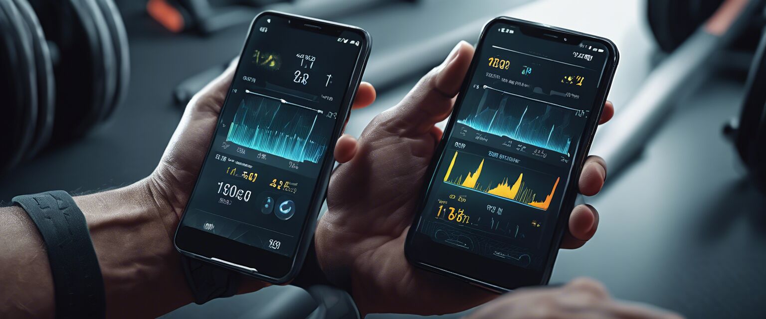 Smartphone with fitness data